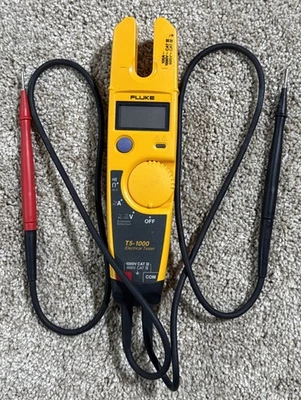 Fluke Instruments T5-1000 OpenJaw Electrical Tester AC DC Voltage Current - Image 1 of 4