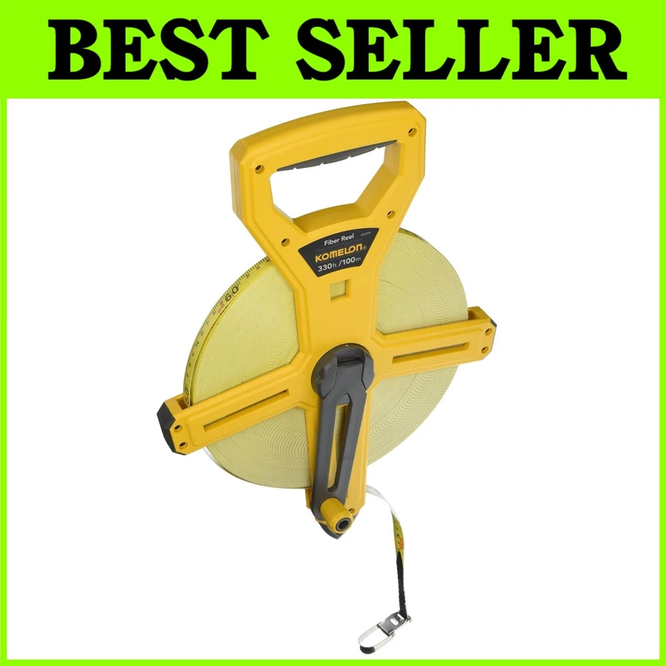 Misuratore a nastro in fibra di vetro giallo Hi-Viz - Immagine 1 di 4