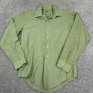 Camicia Boston Store uomo 15 34 anni 60 70 discoteca vera vintage sottile stampa permanente - Foto 1 di 12
