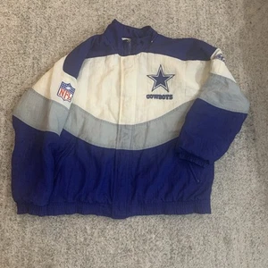 Vintage Dallas Cowboys Pro Line Apex One Jacket Puffer Coat Large NFL - Bild 1 von 17