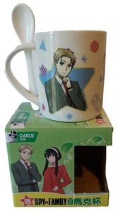 2023 Spy X Family Taiwan Exclusive 350ml Ceramic Tea Coffee Mug with Stirrer - Picture 1 of 8