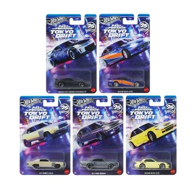 Hot Wheels Silver Series The Fast and the Furious Tokyo Drift Complete Set NEW - image 1 of 4