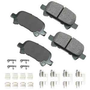 Akebono Ultra-Premium Ceramic Scheibenbremsbeläge hinten, GRAU - Bild 1 von 1