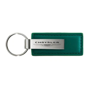 Licensed Green Leather Keychain for Chrysler - AUGD4370 - Picture 1 of 2