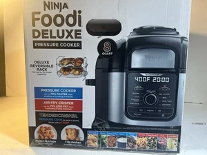 New! Ninja Foodi Deluxe FD402 LP3 Pressure Cooker Air Fryer Stainless 8 Quart - Picture 1 of 10