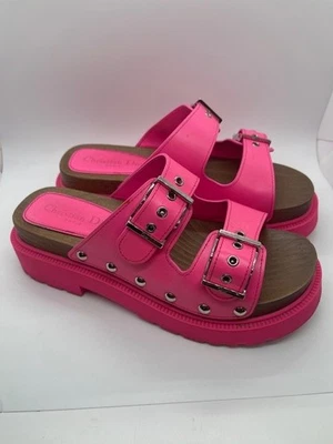 Christian Dior DIORQUAKE Sandals in Fuchsia Pink - Size 38 - Image 1 of 4