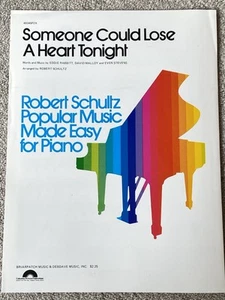 1984 SOMEONE COULD LOSE A HEART TONIGHT Sheet Music EASY PIANO by Eddie Rabbitt - Picture 1 of 4