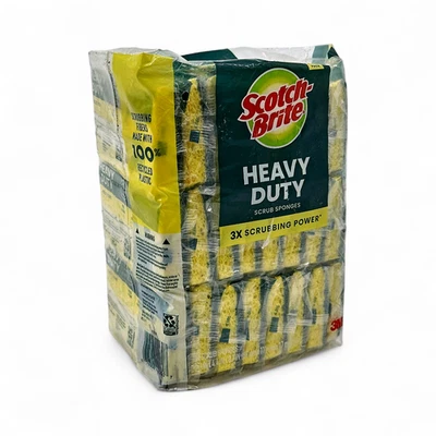 Scotch-Brite Heavy Duty Scrub Sponges x3 Scrubbing Power 24-Count - Image 1 of 4