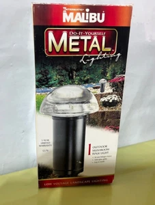 MALIBU 10W Low Voltage Outdoor MUSHROOM Walk Light Metal Glass Top CL711 - Picture 1 of 4