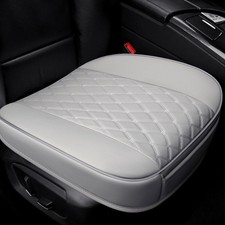 Car Pu Leather Front Seat Cover with Full Surround Breathable Cushion Upholstery
