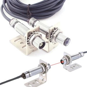 M12 NPN Laser Sensor Lichtschranke Infrarot Sichtbares Licht Sensoren 10-20M - Bild 1 von 7