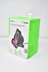 Belkin Support de Charge Rapide sans Fil Qi 10W avec Enceinte Bluetooth - Noir NEUF OUVERT - Photo 1 sur 6