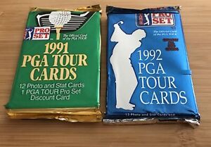 1991 And 1992 PGA Tour Cards . 2 Sealed Packs Of 12 Cards
