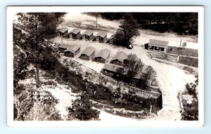 RPPC Postal Grizzly Camp Keystone South Dakota SD Cabinas Aéreas - Imagen 1 de 2