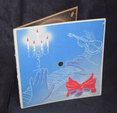 Tarjeta de Navidad Liberace de colección disco raro Rainbo Records Foto 1 de 4