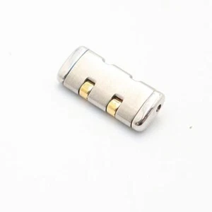 SEIKO Genuine 1 Link Credor Men's Watch Band Bracelet Parts Gold/Silver 16mm - Picture 1 of 3