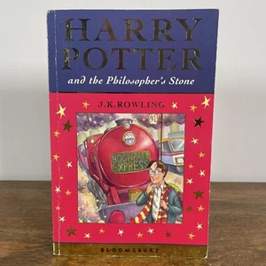 First Edition Harry Potter and the Philosopher's Stone Paperback Bloomsbury 1st - Picture 1 of 19