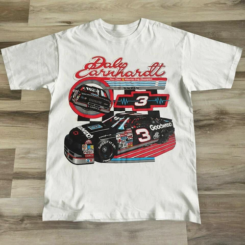 Vintage 90s Racing Shirt 30 Years Old Dale Earnhardt T-Shirt Cover