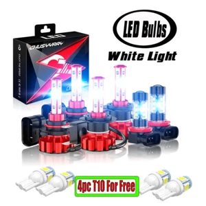For BMW X5 2002 2003 2004 9005 H7 H11 LED Headlight Hi Lo+Fog Light Bulbs 6000K - Picture 1 of 24