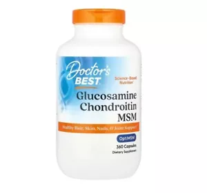 Doctor's Best, Glucosamine Chondroitin MSM with OptiMSM, 360 Capsules - Picture 1 of 2