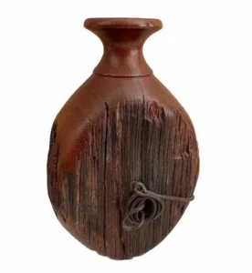 Bud Vase Recycled Jarrah Fence Post Rustic West Aust Signed Jason Brown 1996 - Picture 1 of 10