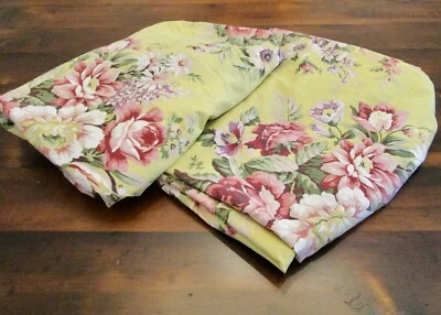 Ralph Lauren Sophie Brooke Juego de Sábanas Doble Plano Ajustado Amarillo Floral Casa de Colección Foto 1 de 4