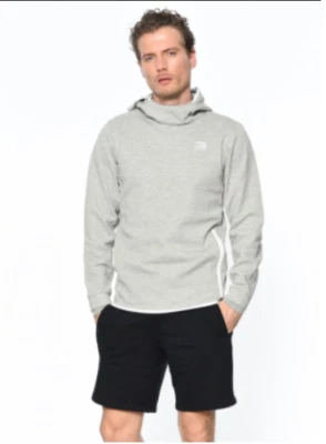 Sudadera con capucha Jack & Jones Tech Fly gris Reino Unido grande PVP £40 TD8 FF 06 Foto 1 de 4