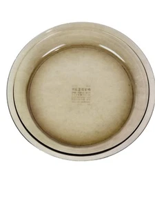 Vintage PYREX #209 Pie Dish Pie Plate 9 inch Amber Glass G-19 Brown Oven & Micro - Picture 1 of 3