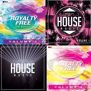 Royalty Free Dance Music Bundle 4CD PPL PRS Licence Free ROYALTY FREE MUSIC CD - Picture 1 of 1