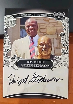 2022 Sportkings Vol. 3 Dwight Stephenson Autograph Hall Fame SP - Image 1 of 2