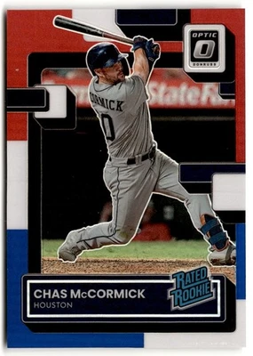Chas McCormick 2022 Donruss Optic Red, White, & Blue Prizm /199 #70 Houston - Image 1 of 2