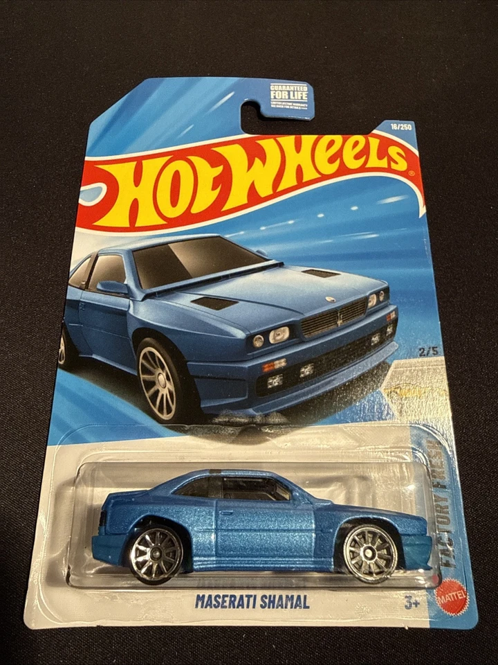 NUEVO 2026 Hot Wheels Maserati Shamal 16/250 Fresco de Fábrica 2/5 Estuche A AZUL Foto 1 de 1