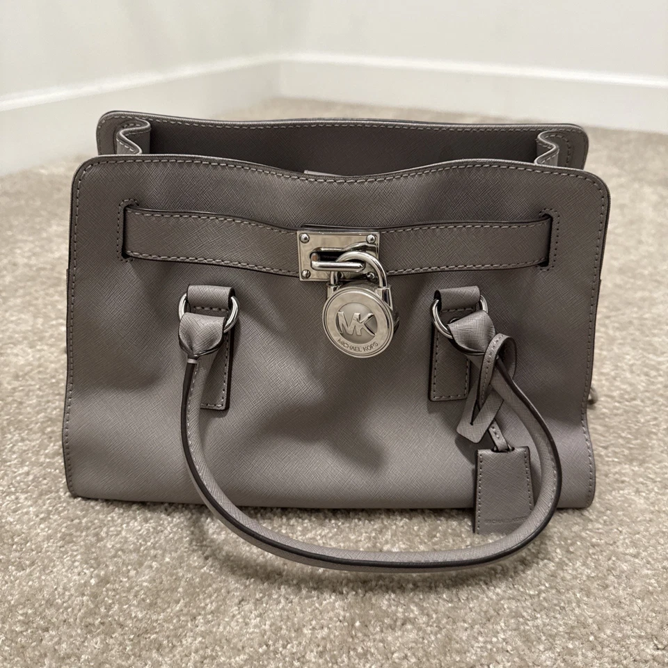 Cartera/bolso de hombro Michael Kors Hamilton East West de cuero Saffiano-Duna oscura Foto 1 de 4