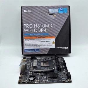 MSI PRO H610M-G WiFi DDR4 ProSeries Motherboard LGA 1700, mATX -NOT WORKING- - Zdjęcie 1 z 8