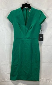 Milly Women's Emerald Cap Sleeve Olivia Sheath Dress Size 0 NWT - Picture 1 of 7
