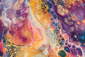 Unframed Abstract Wall Art, poster, print. Unframed Canvas, picture, home decor. - Picture 1 of 8