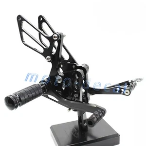CNC Rear Footrest Set For 2005-2006 GSXR1000 K5 K6 Foot Peg Rearset Pedals Shift - Picture 1 of 7