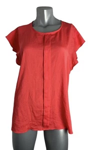 Covington Women's short sleeve top orange Red color size Large - Picture 1 of 6