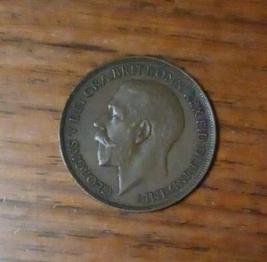 1916 Gran Bretagna un penny George V - Foto 1 di 2