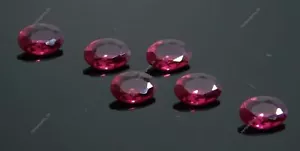 6 Ct Natural Red Ruby Oval Shape Loose Gemstone Lot Ring Size Certified Stone - Picture 1 of 3