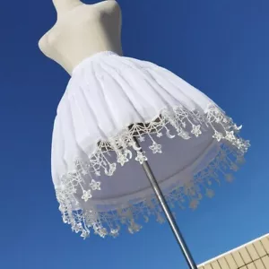 Gonna a cerchio donna ragazza Lolita sottogonna pizzo crinolina cosplay casual - Foto 1 di 8