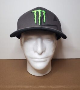Monster Energy FOX Racing Collab #4 Ricky Carmichael FlexFit Adult L/XL Grey Hat