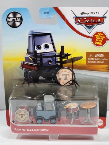 PAM WHEELDARROW - Mattel Disney PIXAR Cars 3 2021 Metal Cotter Pin NEW NIP MOC Cover