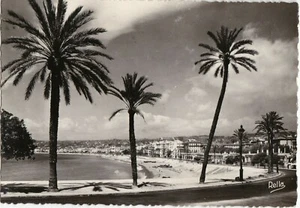RPPC Nice France Promenade French Riviera Cote D'Azur Black White Unposted - Picture 1 of 2