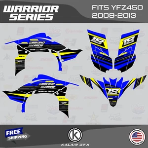 Graphics Kit for YAMAHA YFZ 450R 2009-2013 16 MIL Warrior - Blue - Picture 1 of 6