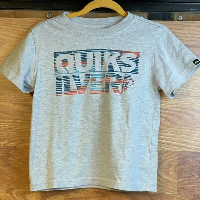 Quiksilver Kids Gray Cotton Blend Crew Neck Short Sleeve Pullover T-Shirt Size 5 - Изображение 1 из 4