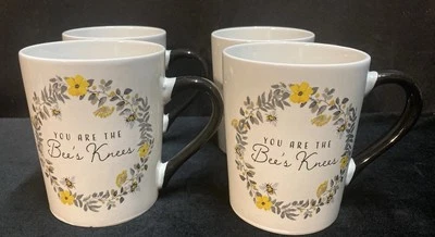 Juego de 4 tazas de café Royal Norfolk You Are the Bee's Knees 15 oz Foto 1 de 4