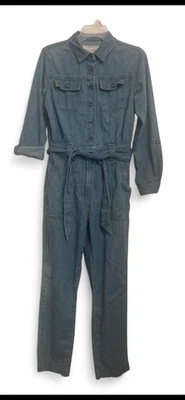 Женский джинсовый комбинезон с поясом ANTHROPOLOGIE Pilcro & the Letterpress размер S - Изображение 1 из 4