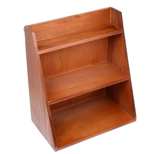 Estante de almacenamiento de madera estante de almacenamiento de escritorio estante de almacenamiento multicapa - Imagen 1 de 12