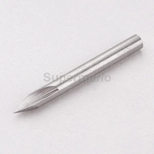 5x 4mm 2 Two Straight Flute Engraving Pyramid CNC Bit Router Endmill 45° 0.1mm - Picture 1 of 1